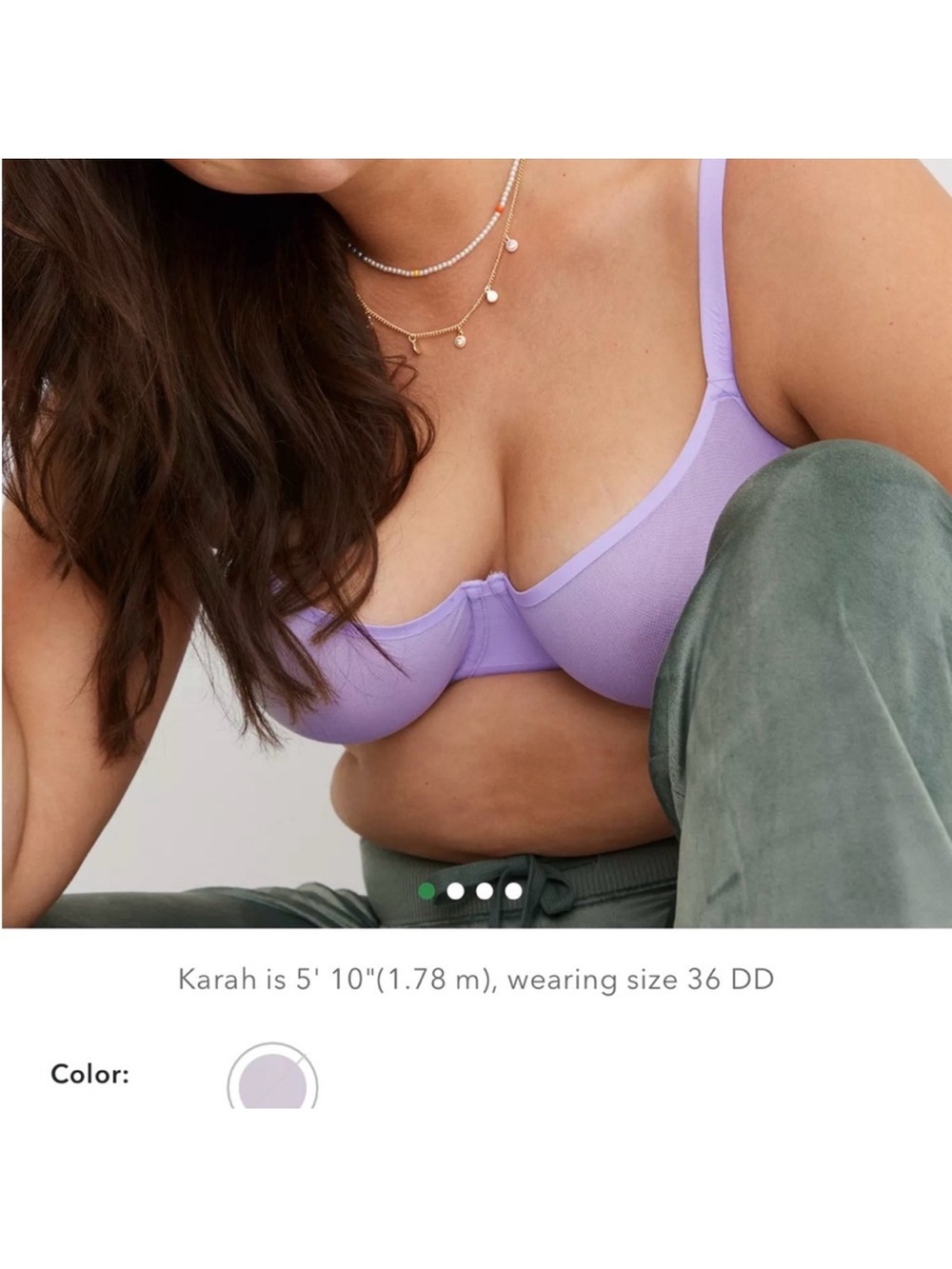 Aerie Smoothez Balconette Bra Purple Size 36DD NWT